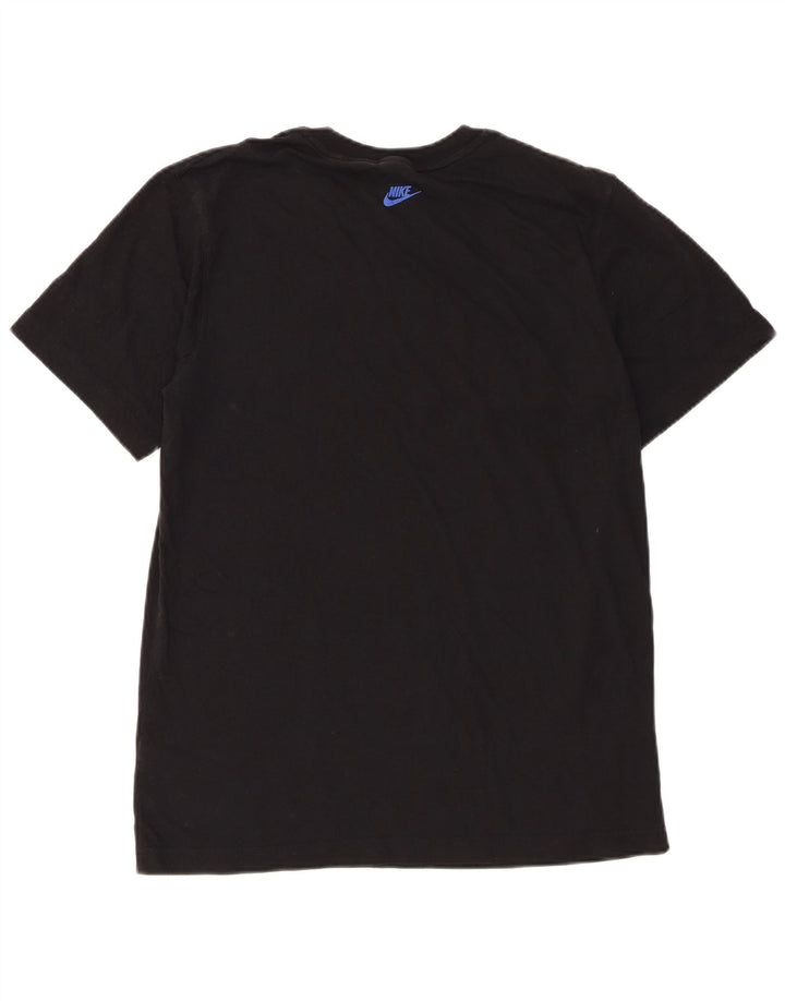 Nike Herren-T-Shirt mit Grafik, mittelgroß, schwarze Baumwolle