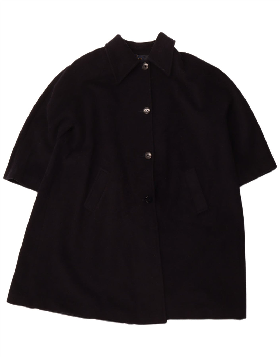 LUISA SPAGNOLI Damen Übergroßer Mantel UK 16 Große marineblaue Schurwolle