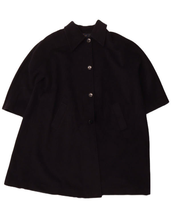 LUISA SPAGNOLI Damen Übergroßer Mantel UK 16 Große marineblaue Schurwolle