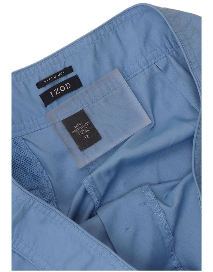 Izod Damen Caprihose US 12 Large W34 L21 Blau Polyester