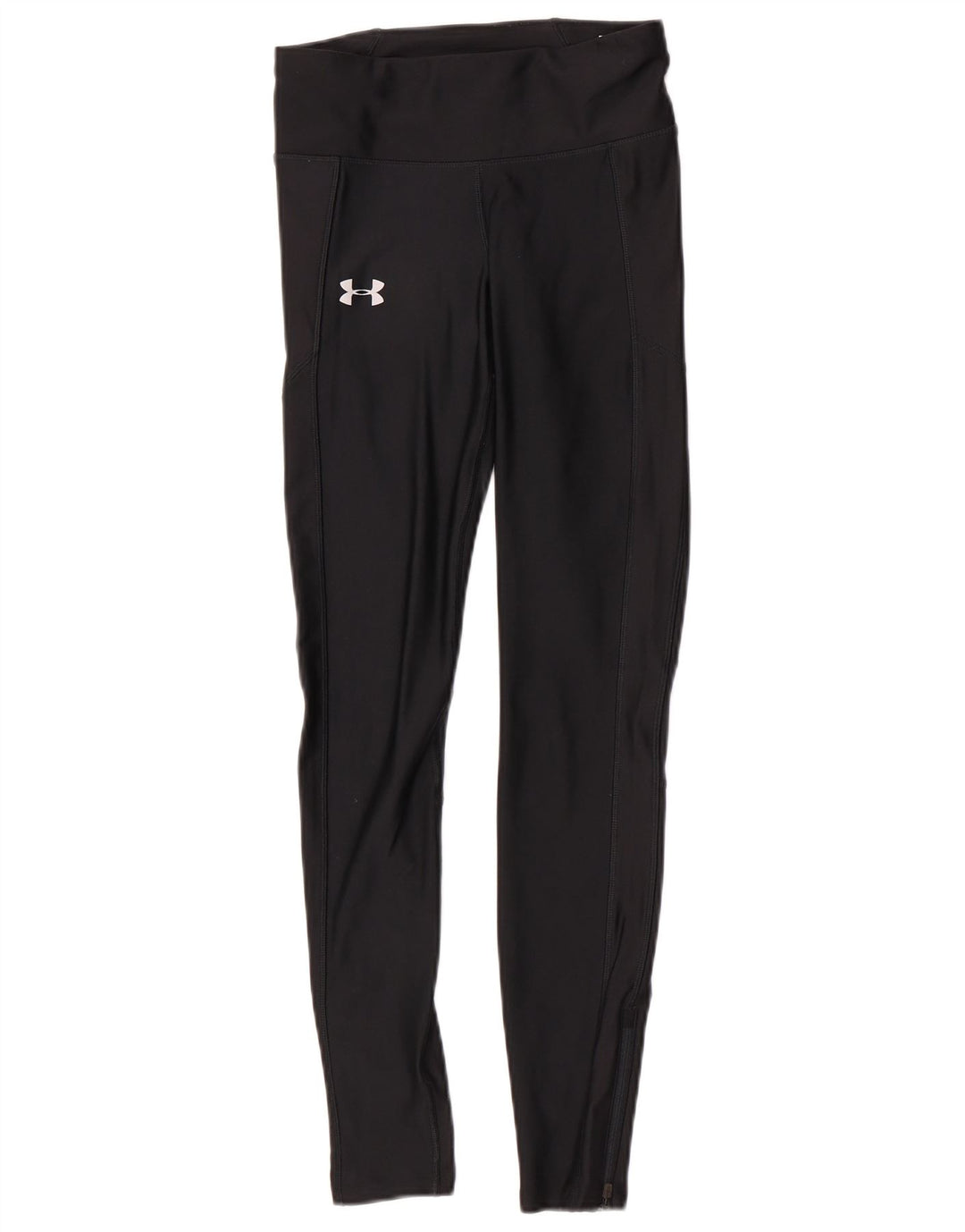 Under Armour Damen-Kompressionsleggings UK 10 Small Schwarz Polyester Sport