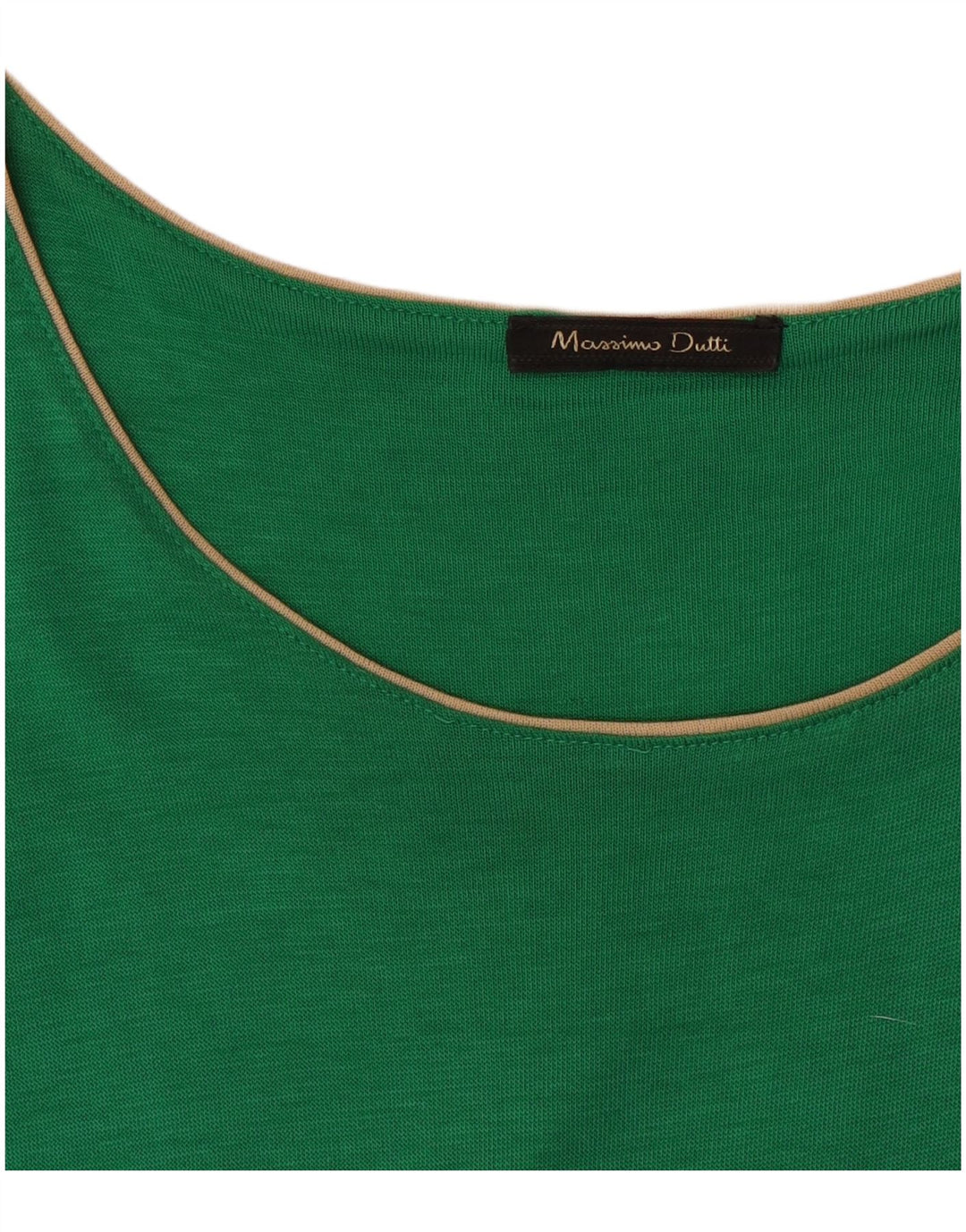 Massimo Dutti Damen ärmelloses Etuikleid, Größe S, Grün