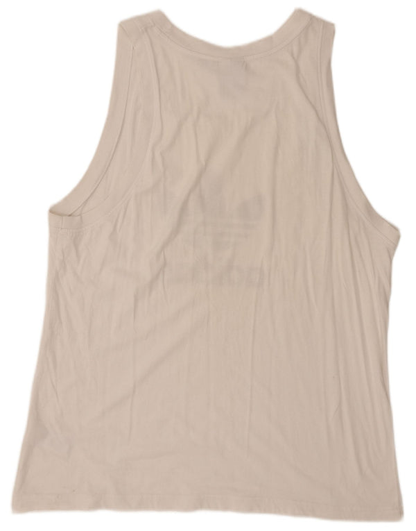 Adidas Herren Graphic Vest Top XL Weiße Baumwolle