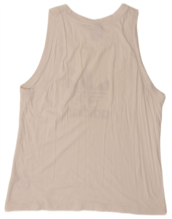 Adidas Herren Graphic Vest Top XL Weiße Baumwolle