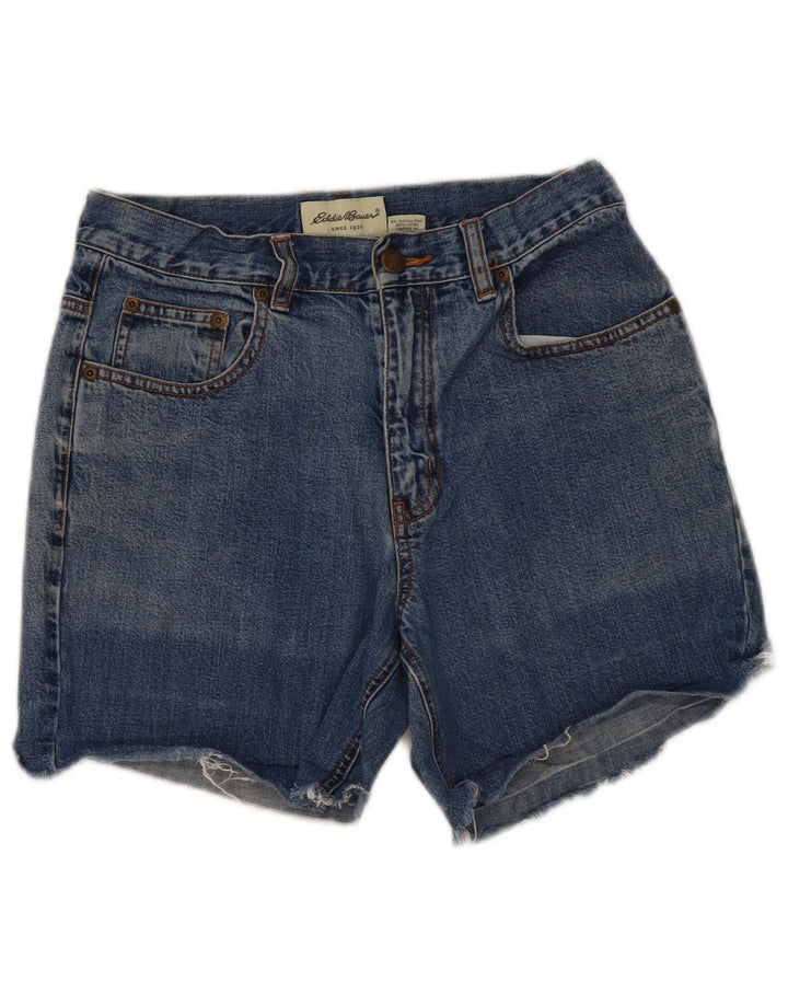 Eddie Bauer Damen Jeansshorts US 4 Medium W28 Blaue Baumwolle