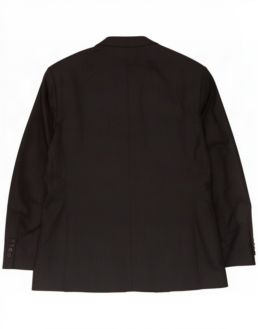 Marks & Spencer Herren-Blazer mit 2 Knöpfen, UK 48 2XL, schwarze Nadelstreifenwolle