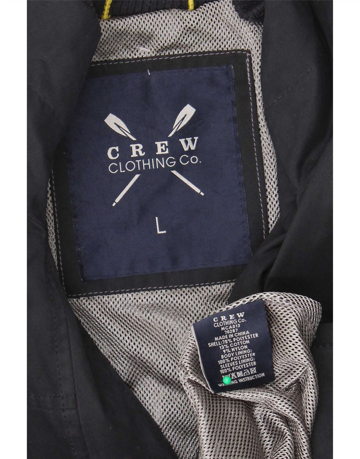 Crew Clothing Herren-Utility-Jacke UK 40 Large Navy Blue Polyester