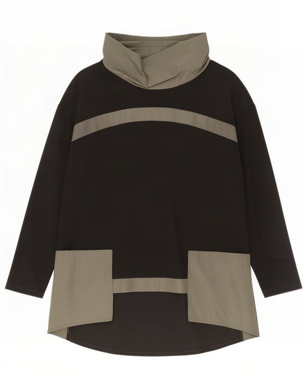 Joseph Ribkoff Damen Langarm-Tunika-Oberteil UK 14 Large Schwarz Colourblock