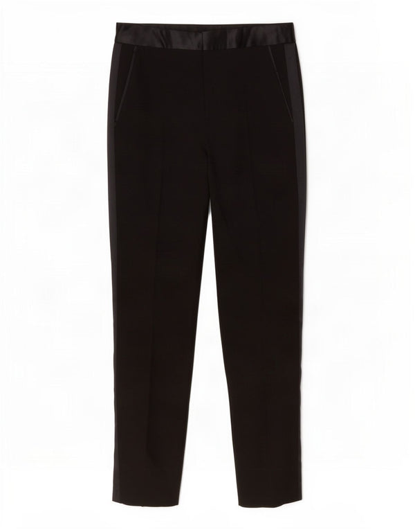 Zara Damen Tapered Anzughose, Größe S, W26, L27, Schwarz, Polyester
