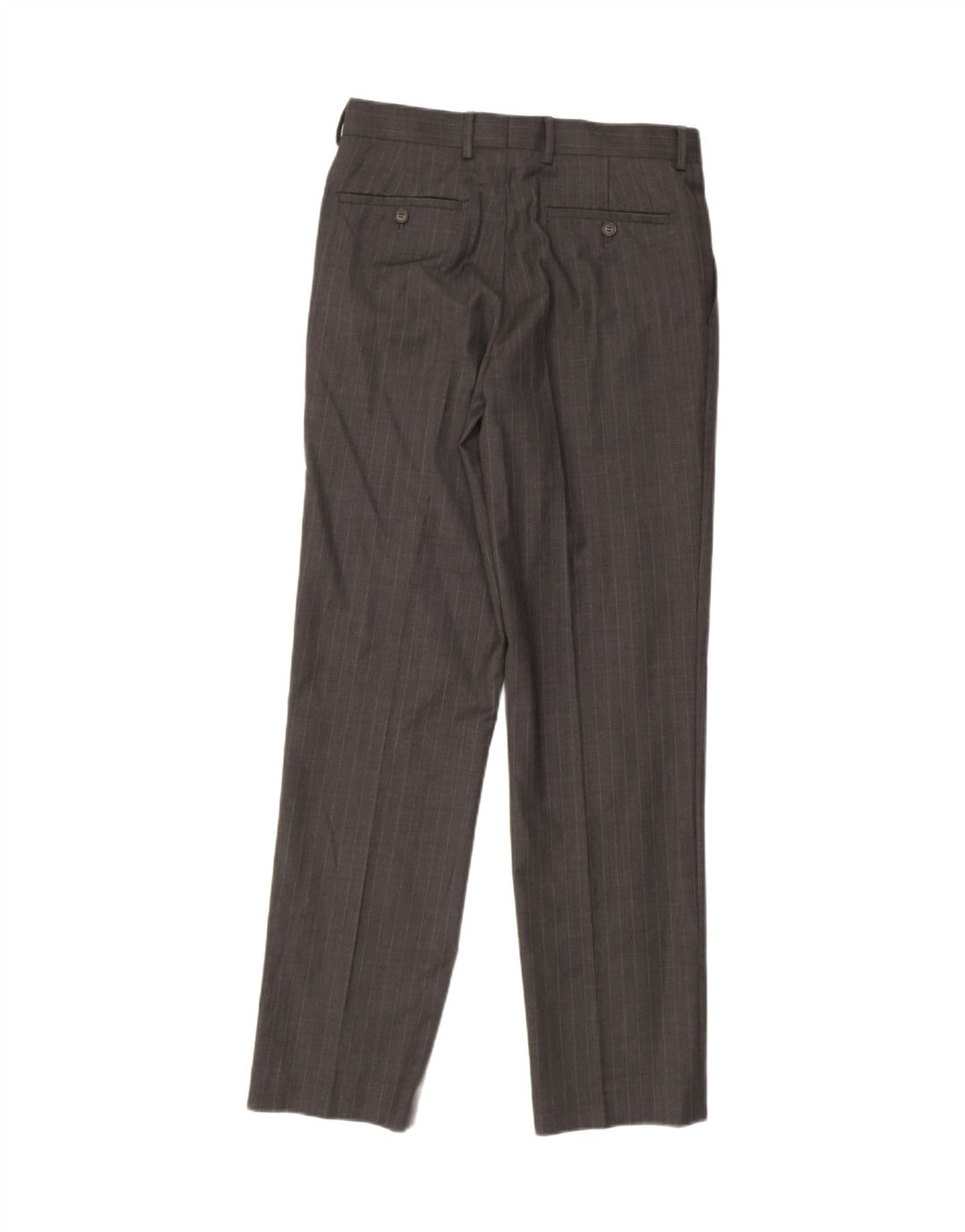 French Connection Herren-Anzughose, gerade, W30, L33, grau gestreift, Wolle