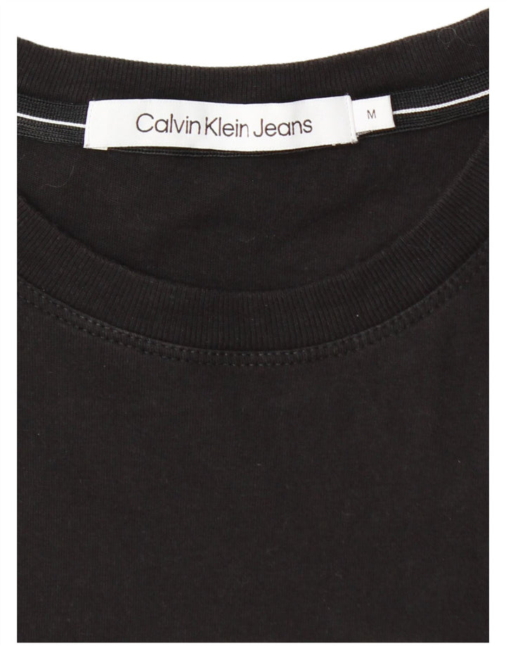 CALVIN KLEIN JEANS Herren Grafik T-Shirt Top Medium Schwarz
