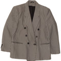 CLASSIC Zweireihiger Damen-Blazer, Gr. 44, Schwarz, Hahnentrittmuster