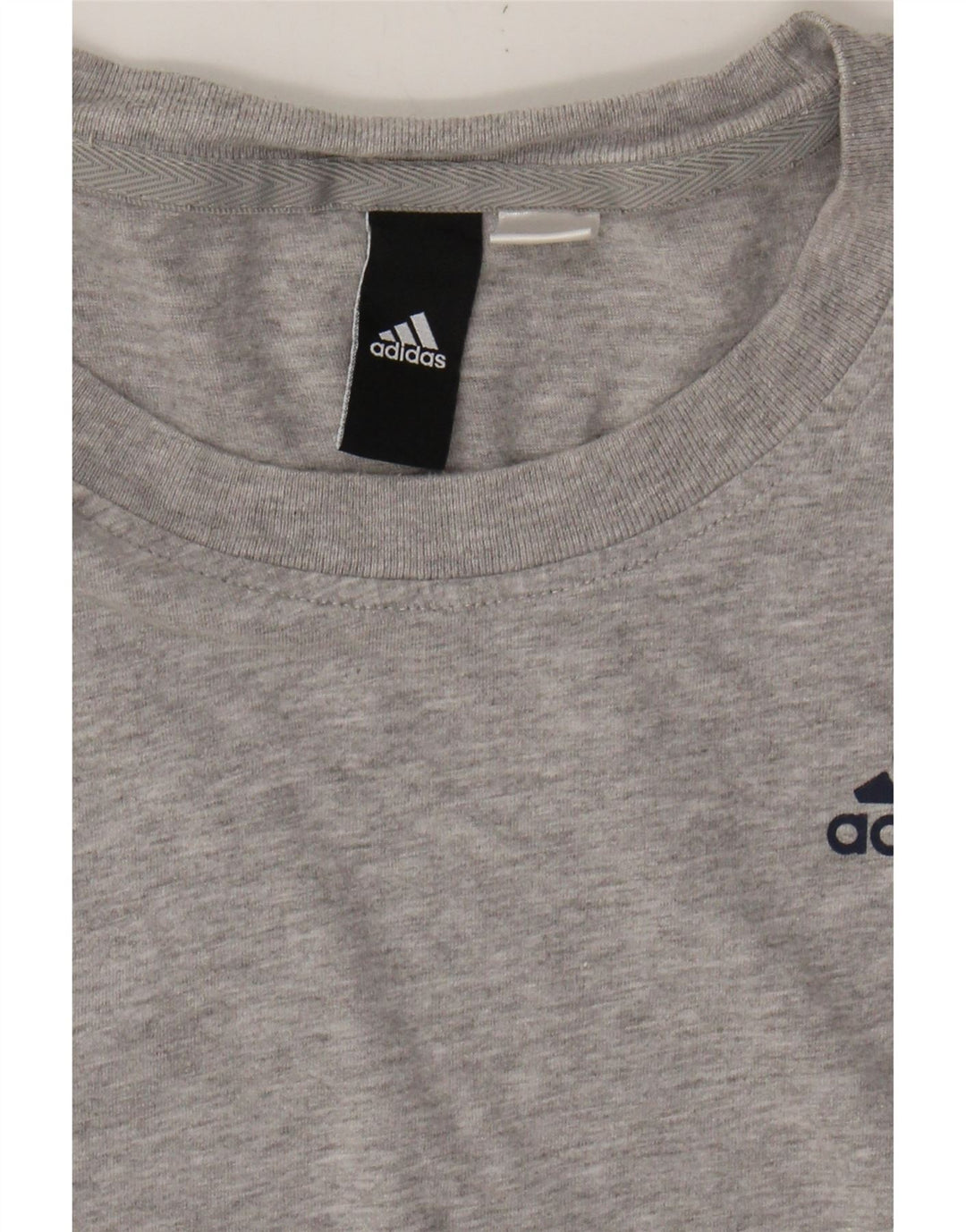 ADIDAS Womens T-Shirt Top UK 10 Small Grey Vintage Adidas and Second-Hand Adidas from Messina Hembry 