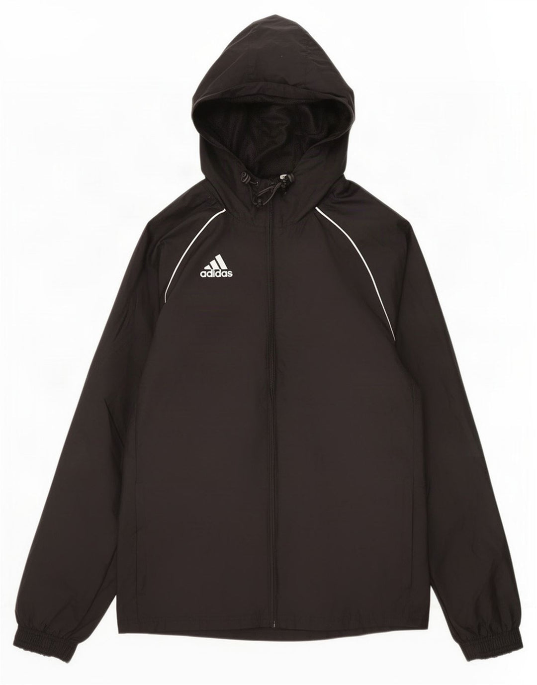 Adidas Herren Kapuzen-Regenjacke UK 36 Small Schwarz Polyamid
