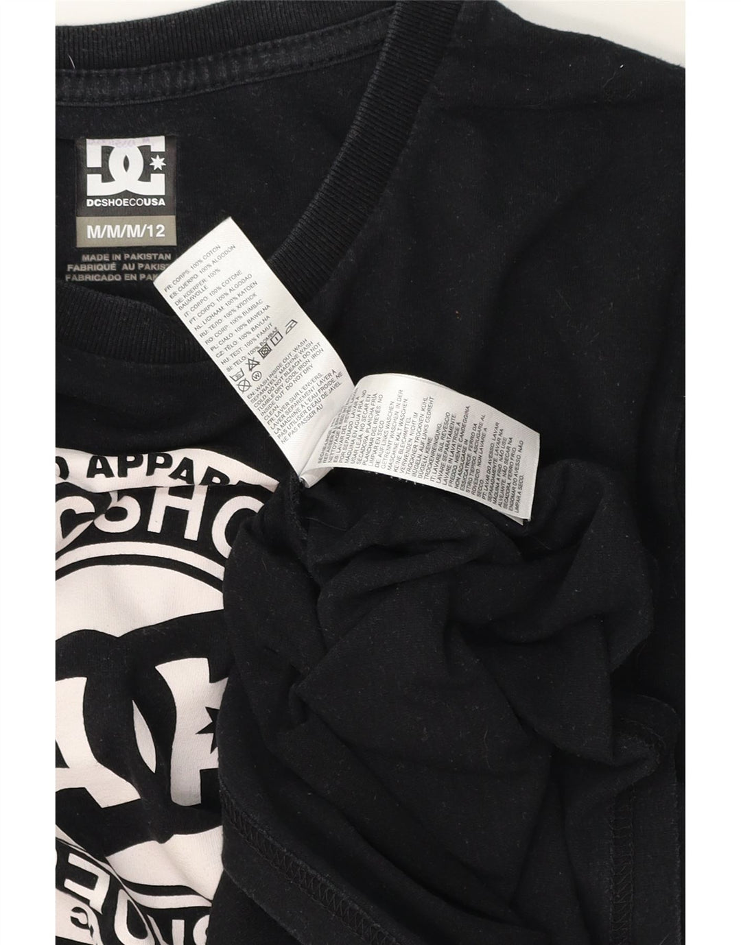 DC Langarmshirt mit Grafik für Jungen, 11–12 Jahre, mittelschwarze Baumwolle
