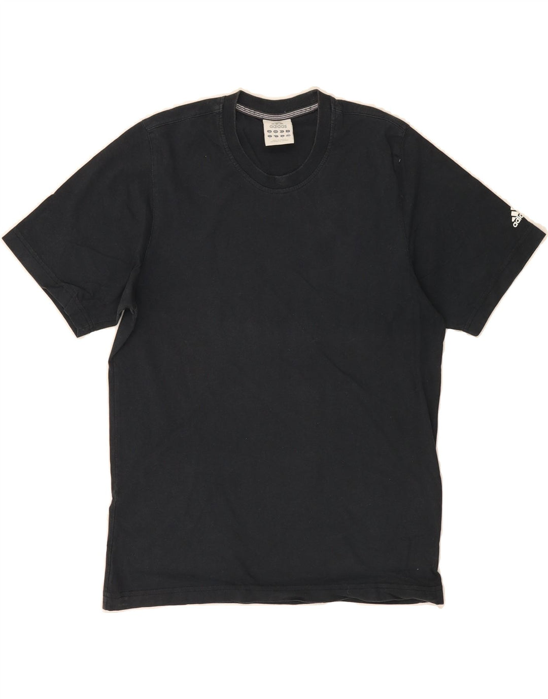 ADIDAS Mens T-Shirt Top Small Black Cotton Vintage Adidas and Second-Hand Adidas from Messina Hembry 