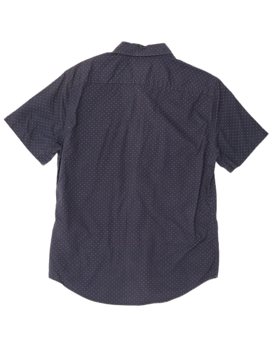 LEVI'S Mens Short Sleeve Shirt Small Navy Blue Polka Dot Cotton