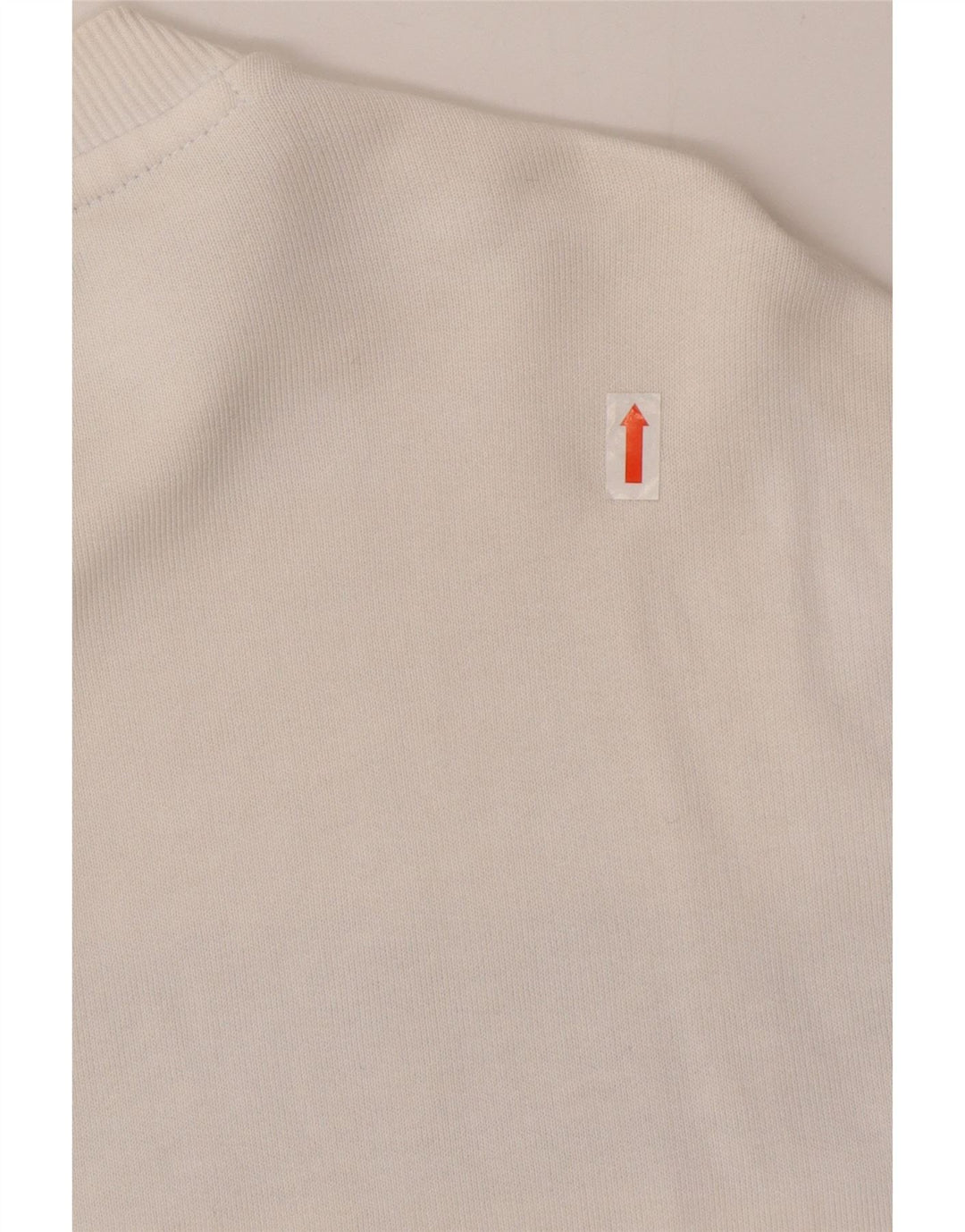 Guess Herren-Grafik-Oberteil, langärmelig, mittelweiß, Colourblock-Baumwolle