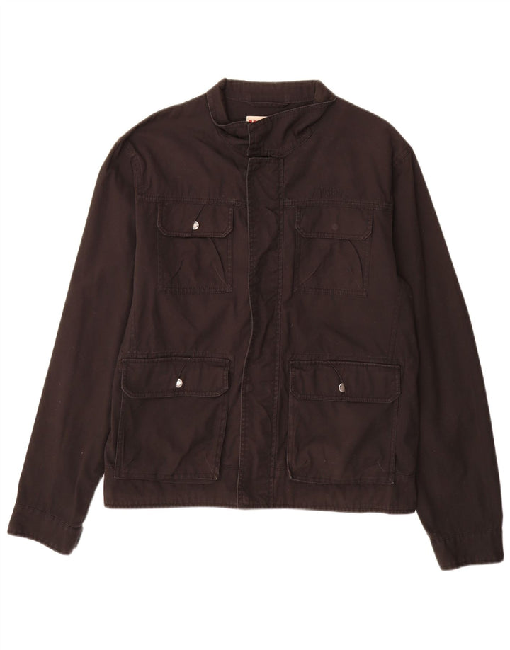 Mustang Herren-Utility-Jacke, UK 40, große braune Baumwolle