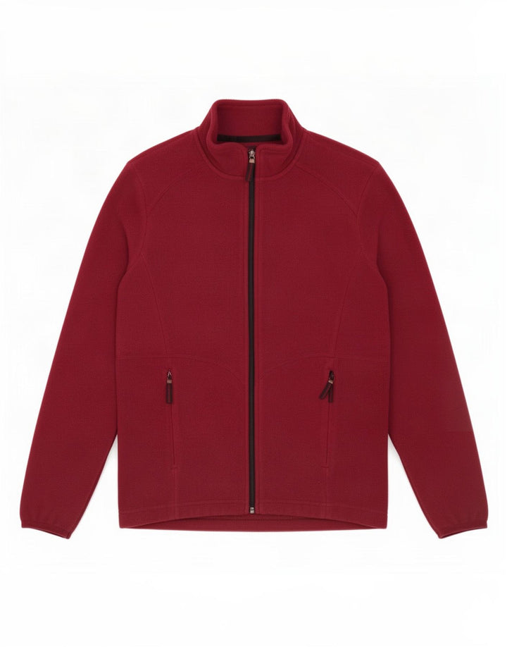 Marks & Spencer Damen Fleecejacke UK 12 Medium Burgund Polyester
