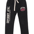 Superdry Damen-Trainingshose mit Grafik, UK 14, mittelschwarz, Baumwolle