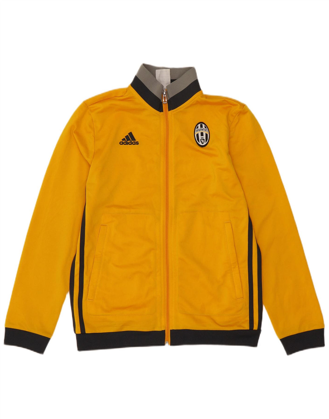 Adidas Jungen Juventus Trainingsanzug Top Jacke 11-12 Jahre Gelb Polyester