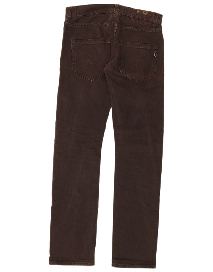 Dondup Herren Slim Jeans W31 L34 Braune Baumwolle