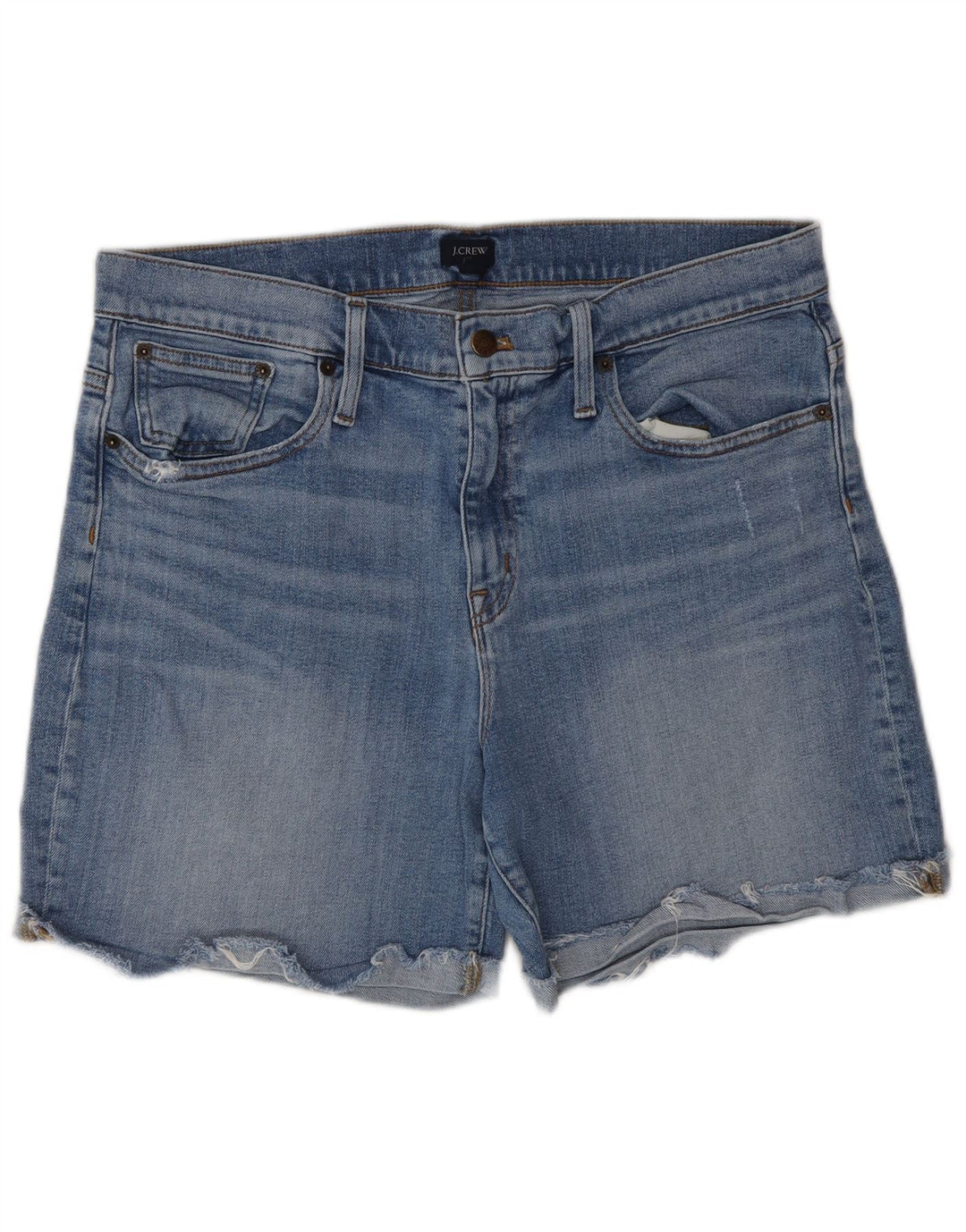 J. Crew Damen Jeansshorts W32 Large Blau