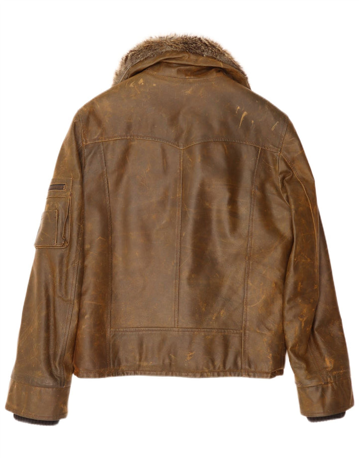 Imperial Herren Lederjacke UK 42 XL Braunes Leder