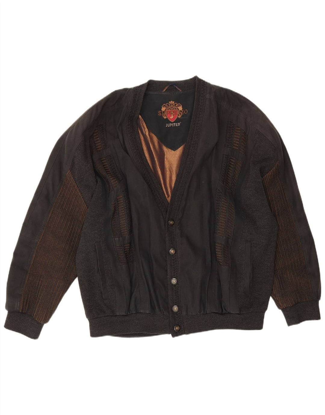 Jupiter Herren Bomberjacke UK 44 2XL Schwarz Polyester