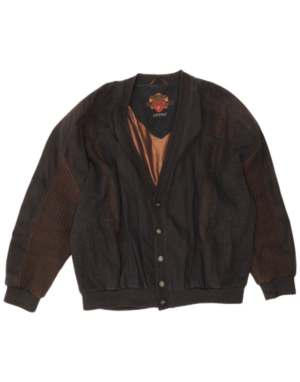 Jupiter Herren Bomberjacke UK 44 2XL Schwarz Polyester