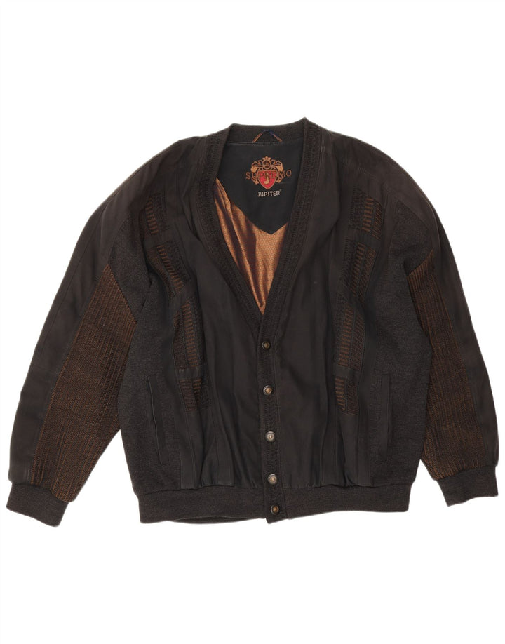 Jupiter Herren Bomberjacke UK 44 2XL Schwarz Polyester