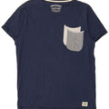JACK & JONES Mens T-Shirt Top Large Navy Blue Vintage Jack & Jones and Second-Hand Jack & Jones from Messina Hembry 