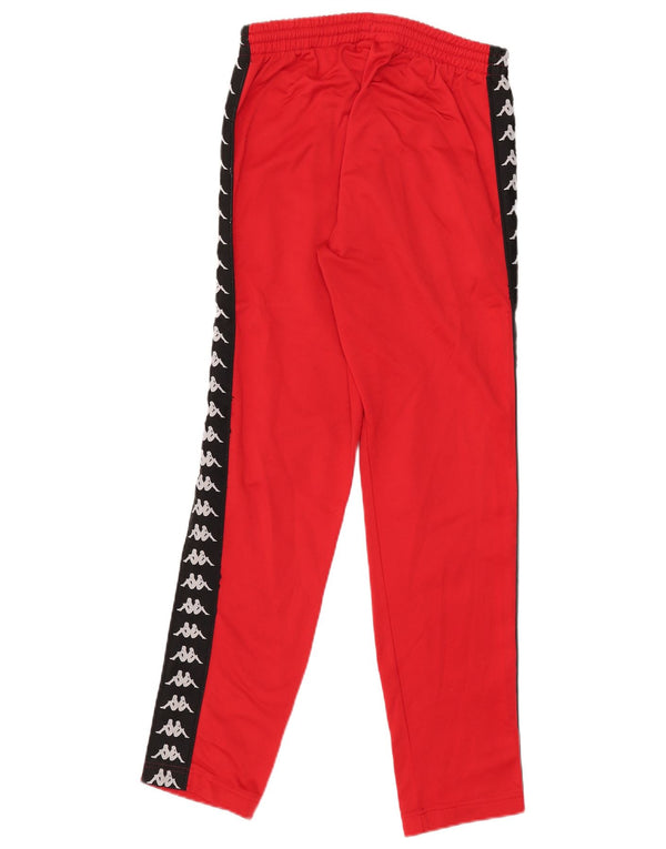 Kappa Womens Graphic Tracksuit Trousers UK 10 Small Red Colourblock