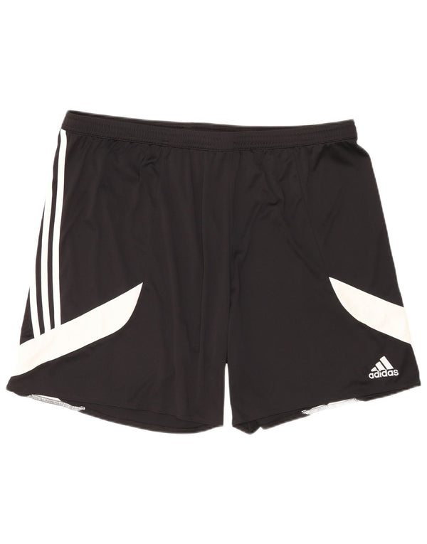 Adidas Herren Climalite Sport Shorts 2XL Schwarz Colourblock Polyester