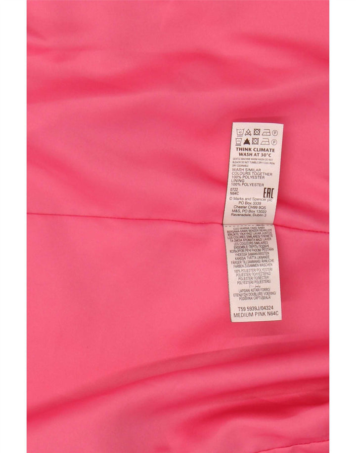 Marks & Spencer Offene Blazerjacke für Damen mit 3/4-Ärmeln, UK 12, Mittelrosa