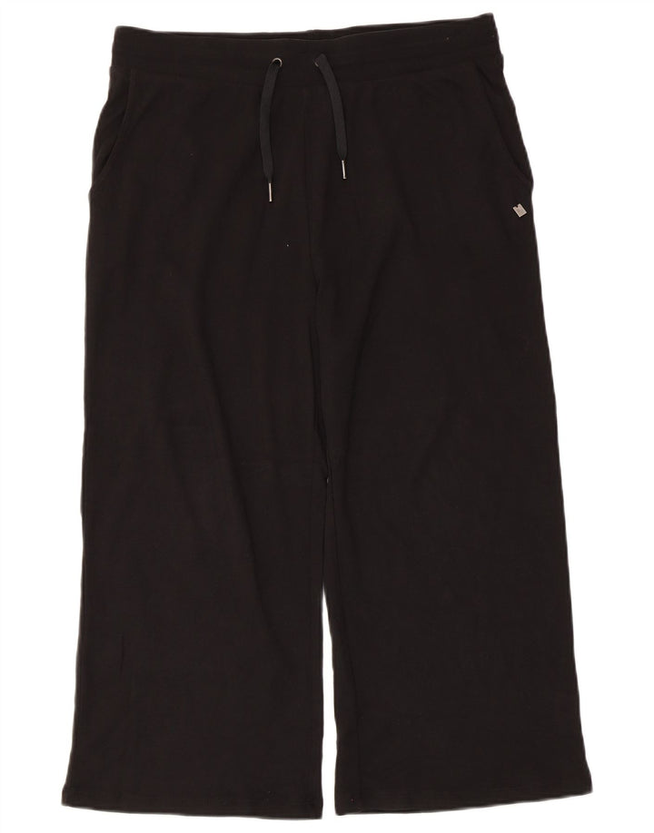 Dack's Capri-Trainingshose für Damen, UK 16, Größe L, Schwarz, Baumwolle