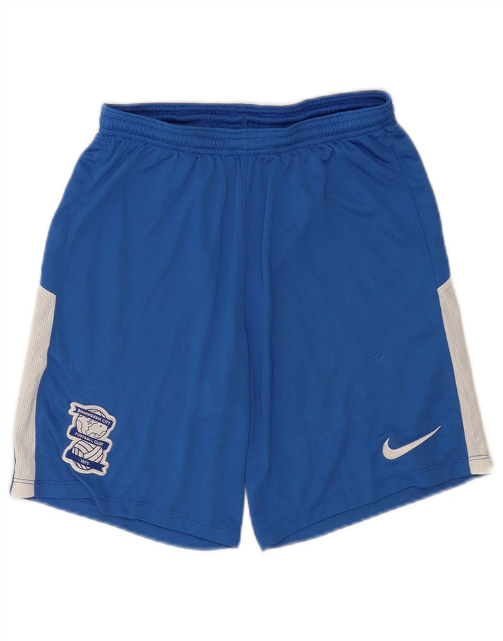 Nike Herren-Dri-Fit-Sportshorts, klein, blaues Farbblock-Polyester