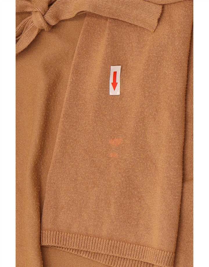 Zara Damen Strickjacke UK 12 Mittelbeige Viskose