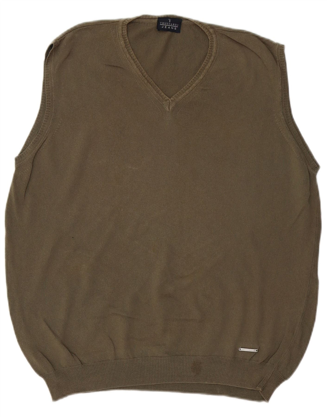 TRUSSARDI Herren Weste Tank Top Medium Khaki
