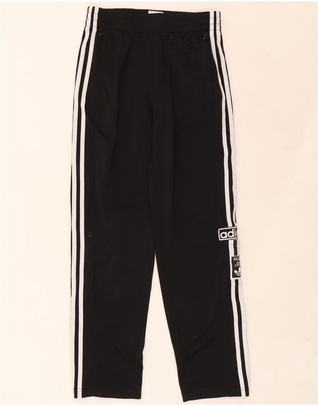 Adidas Trainingshose mit Grafik für Jungen, 14–15 Jahre, schwarzes Polyester