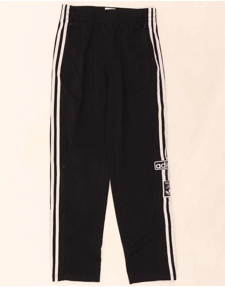 Adidas Trainingshose mit Grafik für Jungen, 14–15 Jahre, schwarzes Polyester