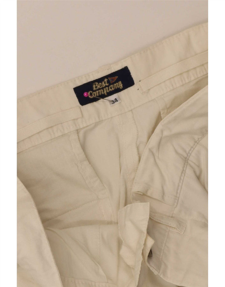 Best Company Herren Cargo-Bermudashorts W34 Large Weiß