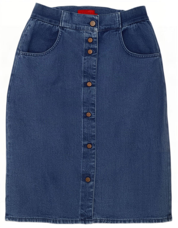 Elegant Project Damen Jeansrock IT 46 Large W30 Blaue Baumwolle