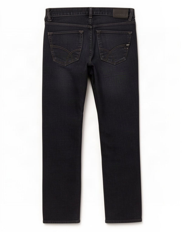 Gas Herren Straight Jeans W36 L34 Marineblaue Baumwolle