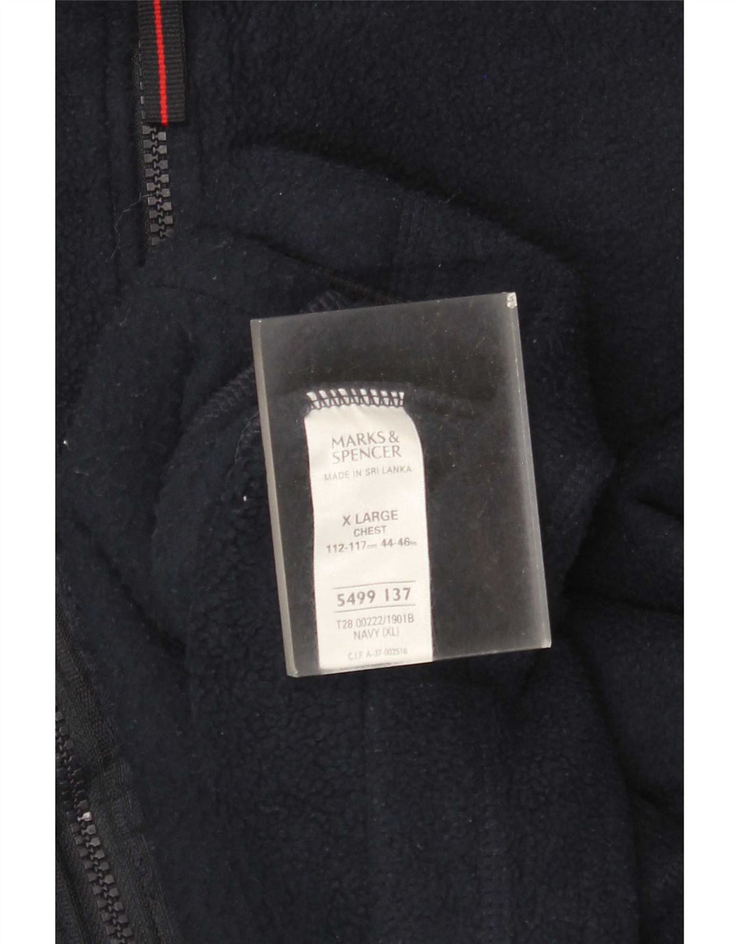 Marks & Spencer Herren Fleeceweste UK 42 XL Marineblau Polyester