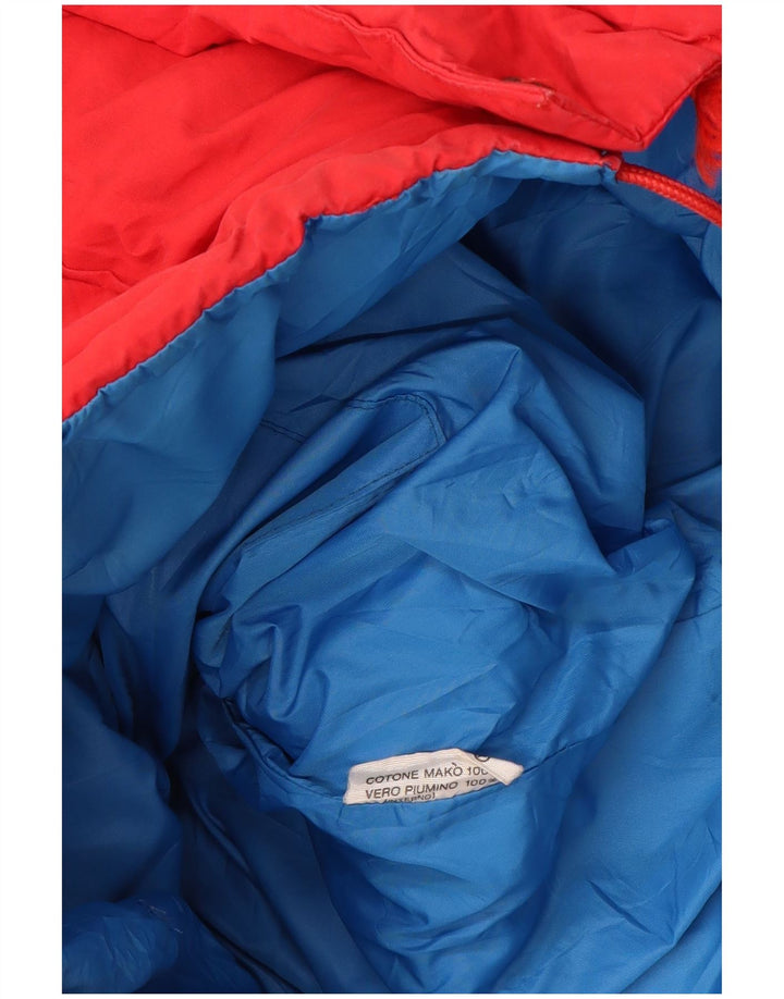 MC Ross gepolsterte Herrenjacke mit Kapuze, UK 36, Größe S, rote Baumwolle