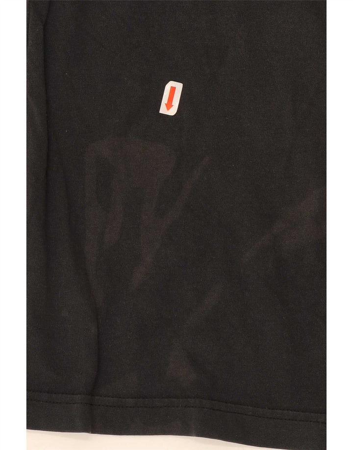 Adidas Herren Grafik T-Shirt Top Medium Schwarz Baumwolle