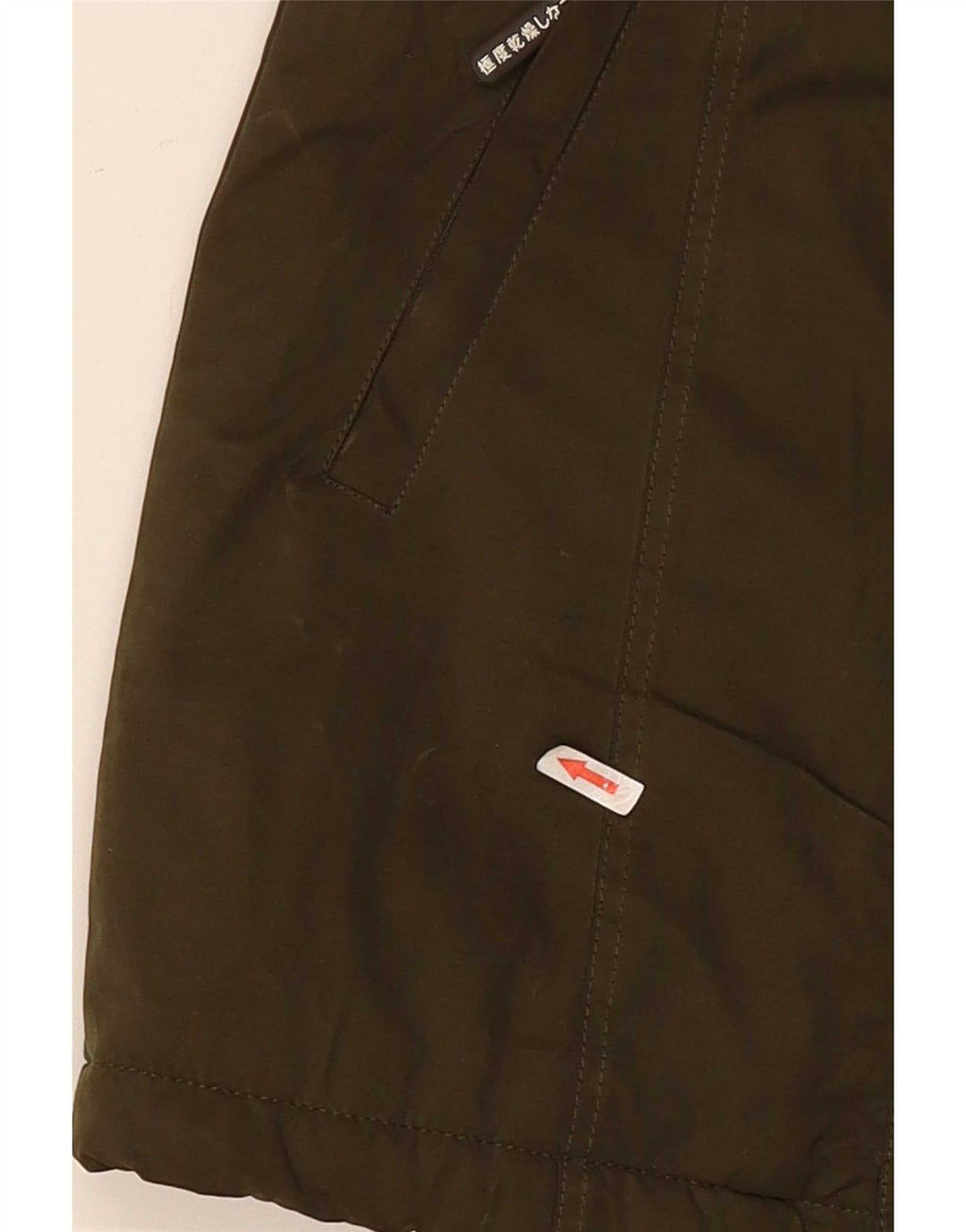Superdry Damen-Parka mit Kapuze, UK 14, Größe L, Grün, Polyester