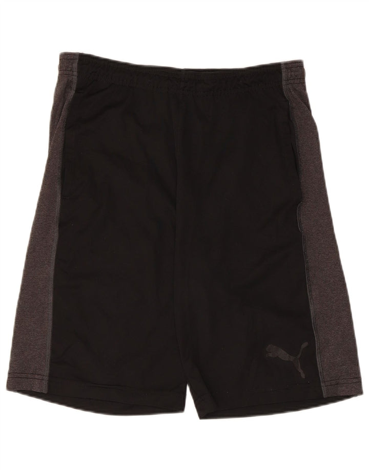PUMA Herren-Sportshorts, Größe S, Schwarz, Farbblock